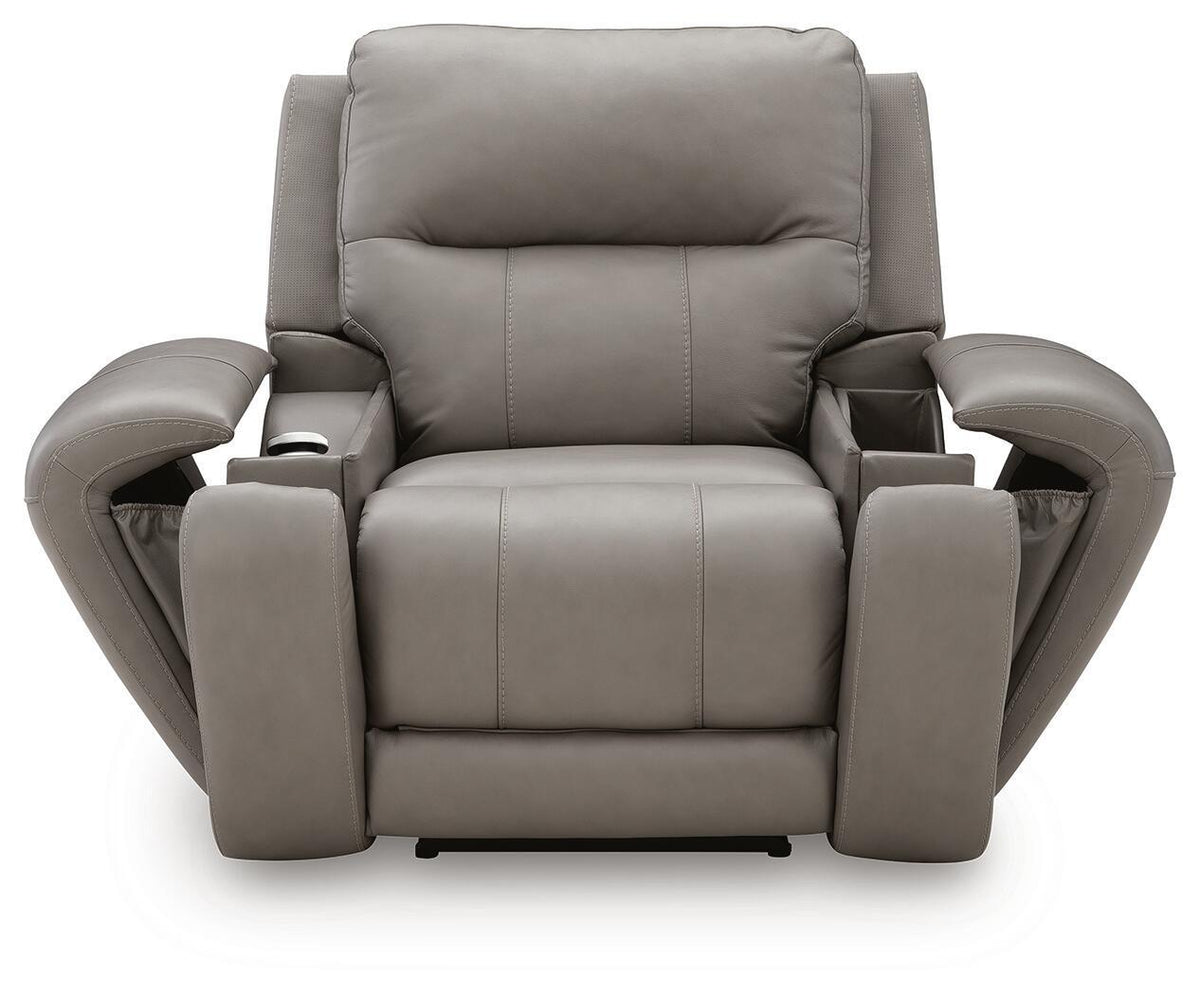 Real Moments - Power Recliner With Audio Seating - Ash by Unique Piece Furniture
