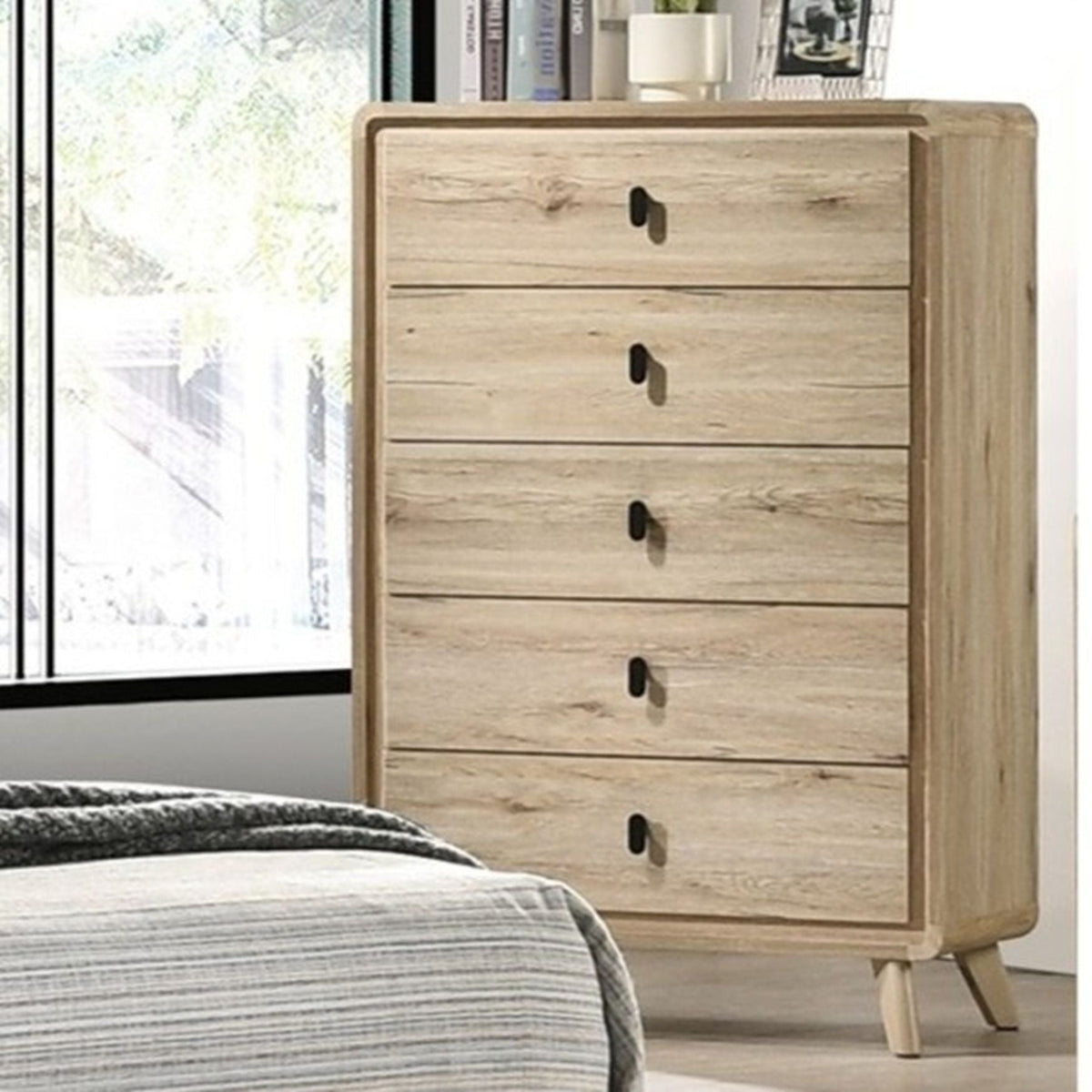 Chest With 5 Drawers - Beige by Unique Piece Furniture