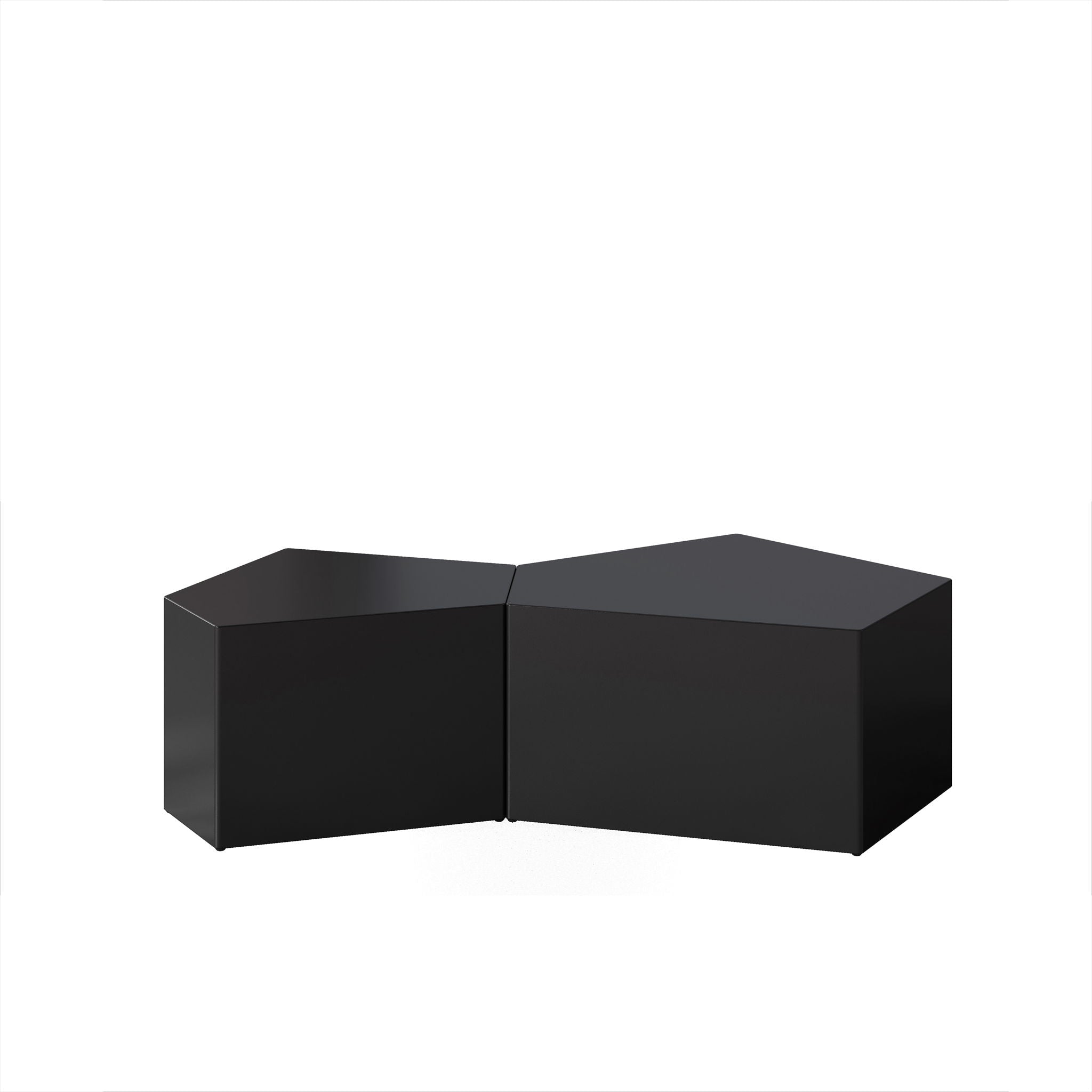 Irregular Pentagon Nesting Coffee Table Set by Unique Piece Furniture