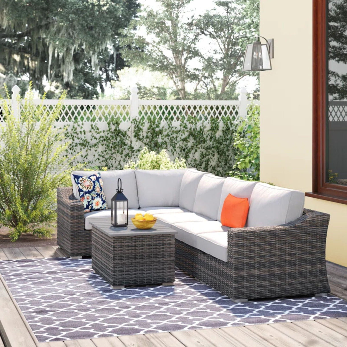 Stylish Sofa Seating Group With Cushions Perfect For Outdoor Gatherings by Unique Piece Furniture