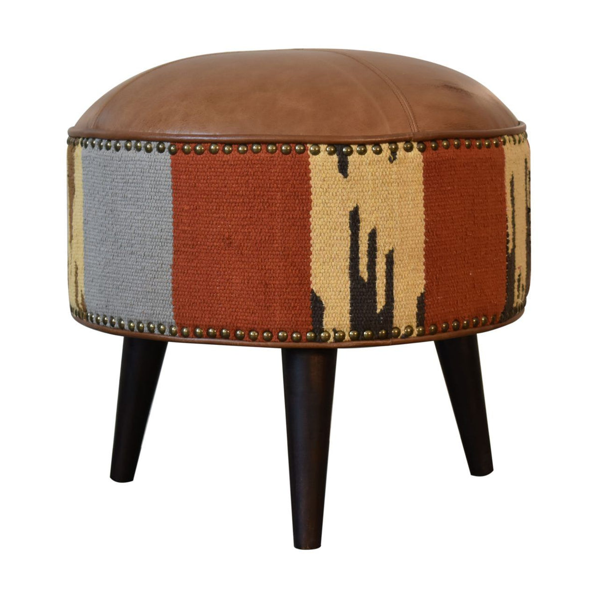 Footstool - Brown by Unique Piece Furniture