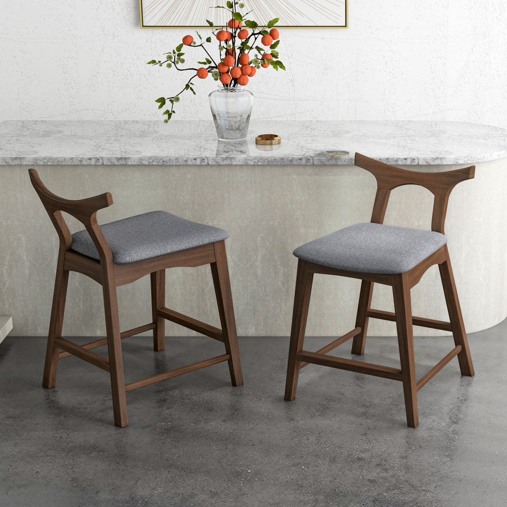 Hester - Upholstered, Square Bar Chair (Set of 2) by Unique Piece Furniture