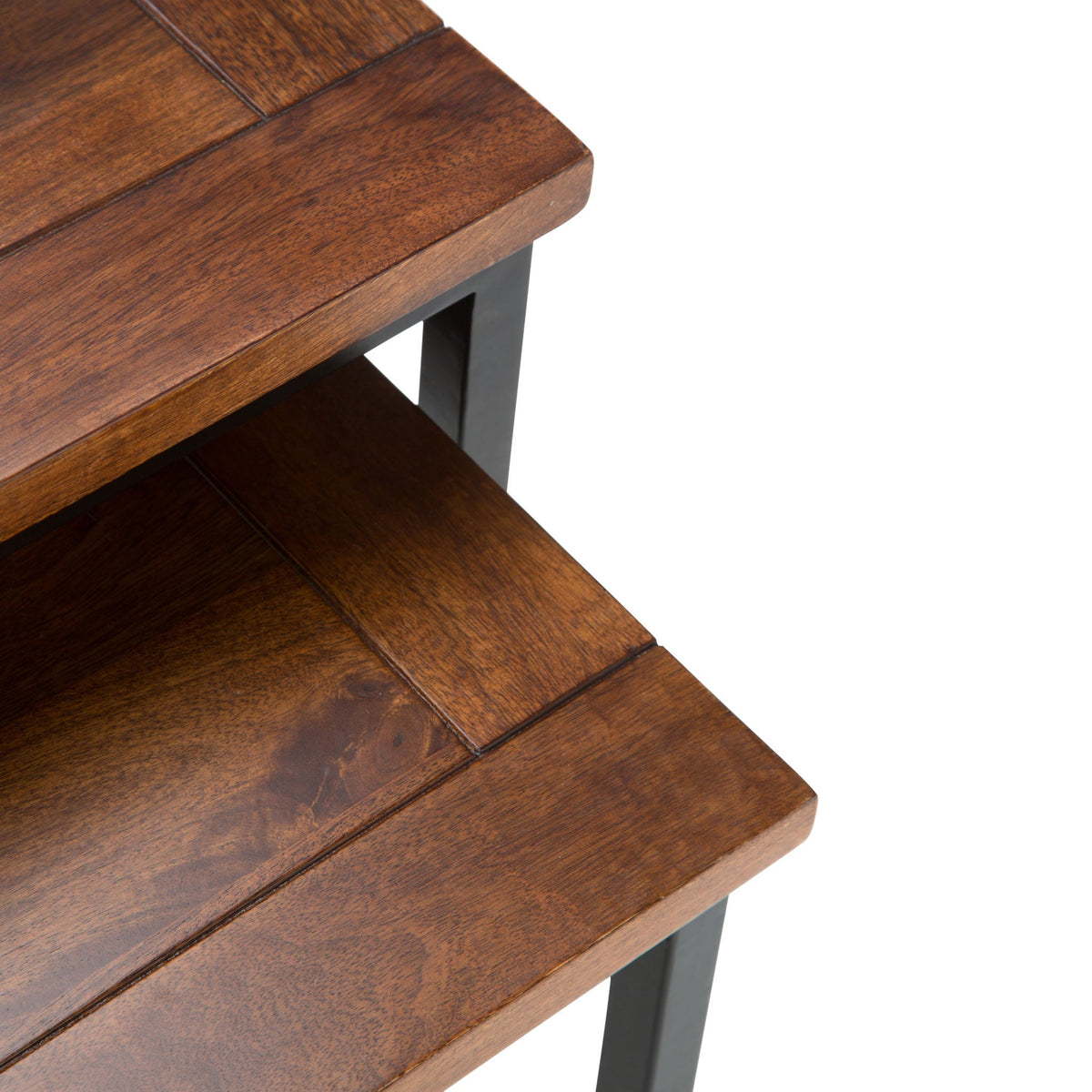 Skyler - 2 Piece Nesting Side Table - Dark Cognac Brown by Unique Piece Furniture