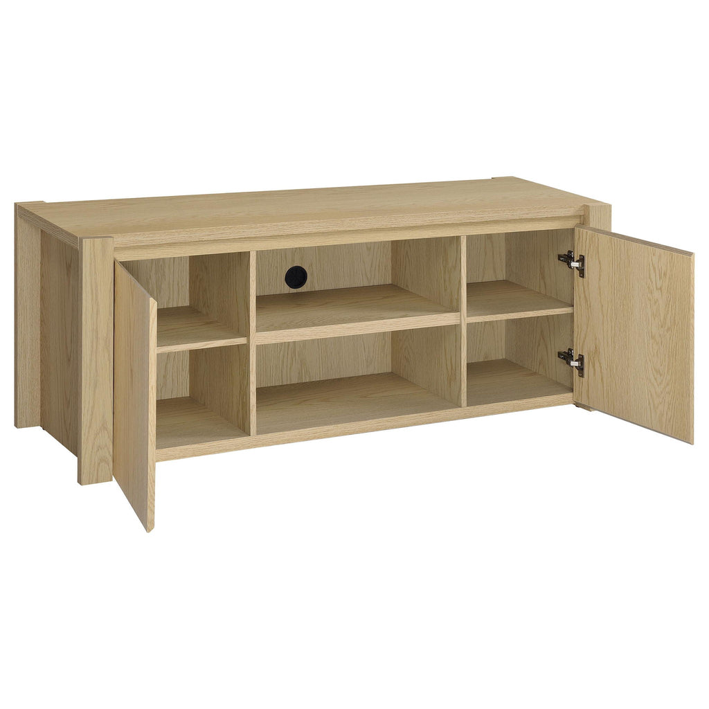 Laurelton 3-piece Entertainment Center TV Stand Light Oak by Unique Piece Furniture