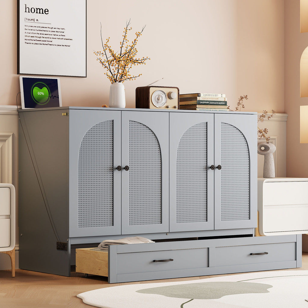 Murphy Bed With Large Drawers by Unique Piece Furniture