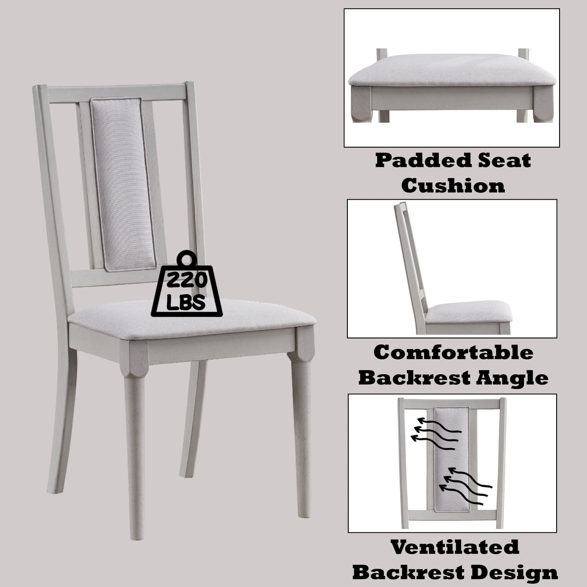 Marta - Side Chair (Set of 2) - Beige / Natural by Unique Piece Furniture