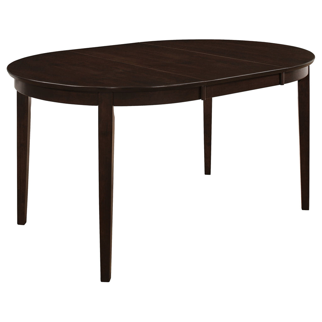 Gabriel Oval 60-inch Extension Leaf Dining Table Cappuccino by Unique Piece Furniture