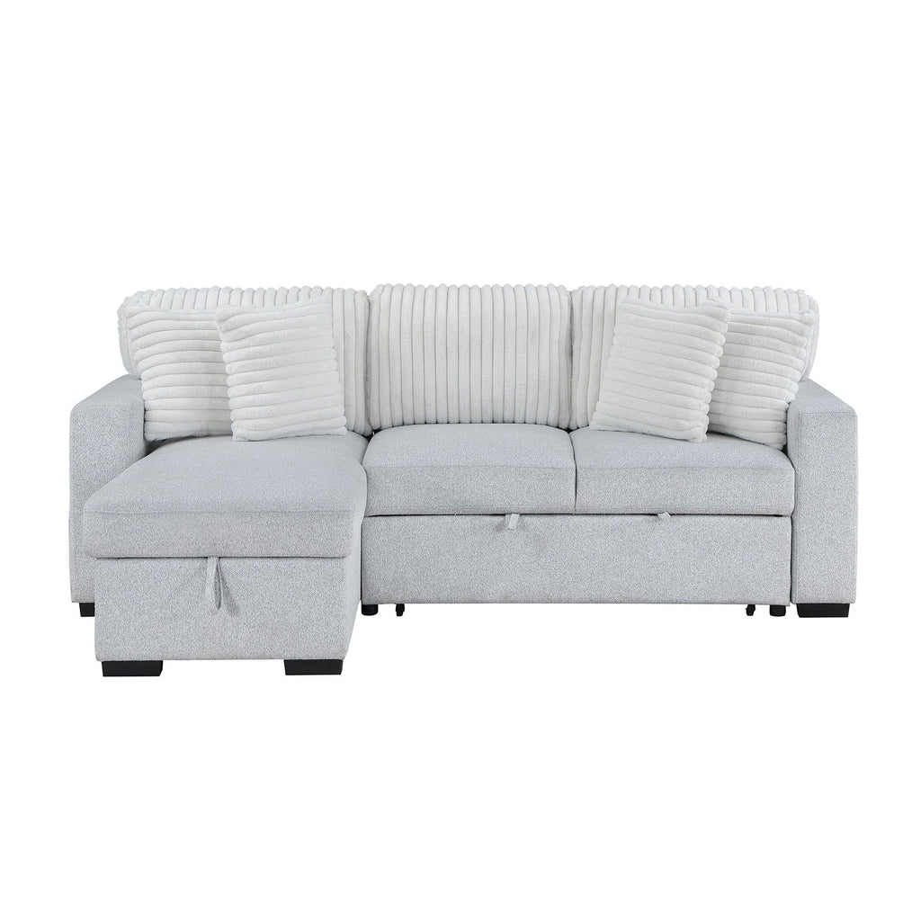 Ford - Reversible Pull Out Sofa Bed - Light Gray by Unique Piece Furniture