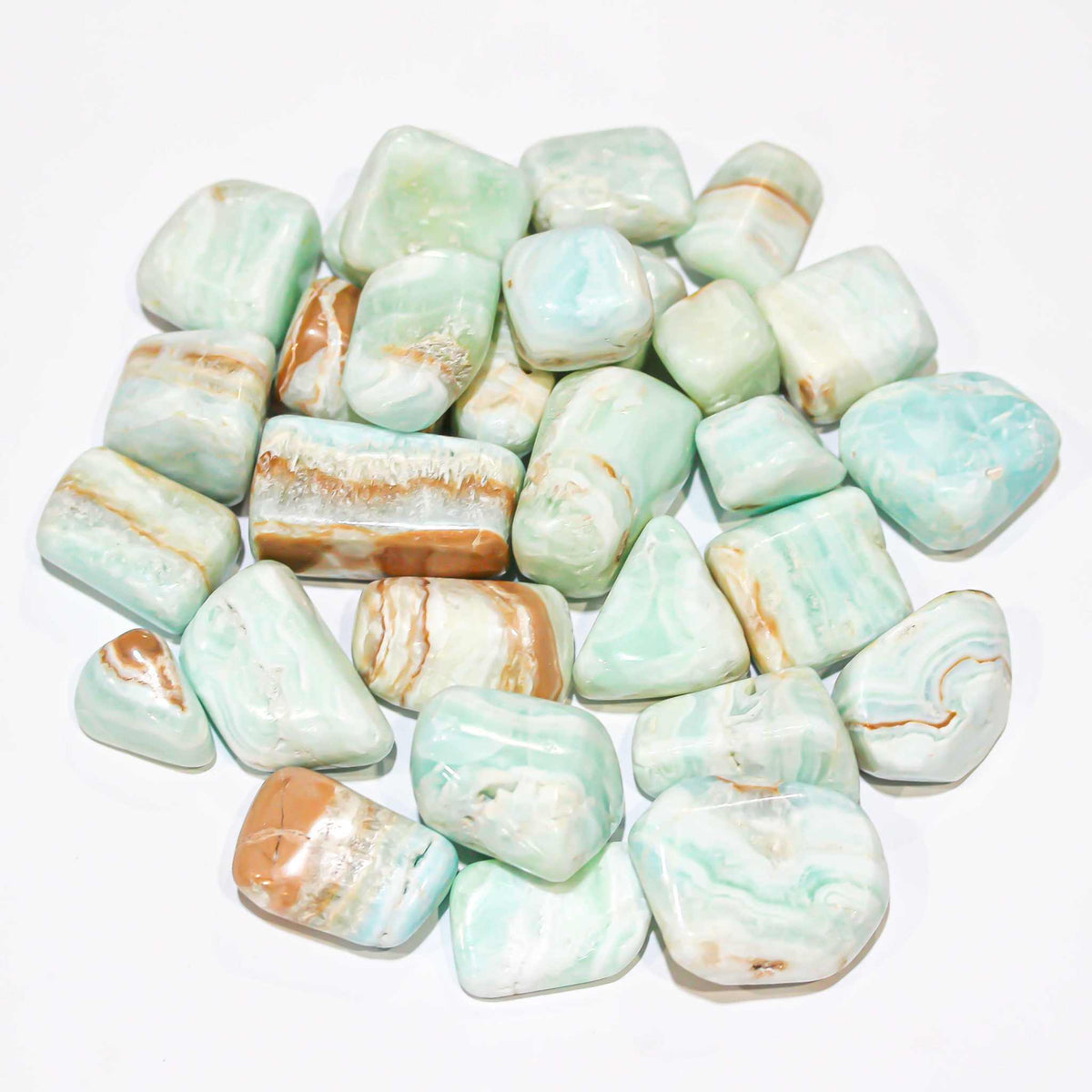 Caribbean Calcite Tumbled Pocket Stone by Sacred Crystals