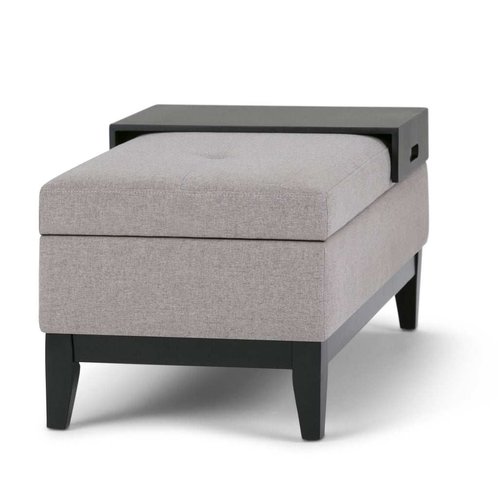 Oregon - Contemporary Storage Ottoman Bench With Tray by Unique Piece Furniture