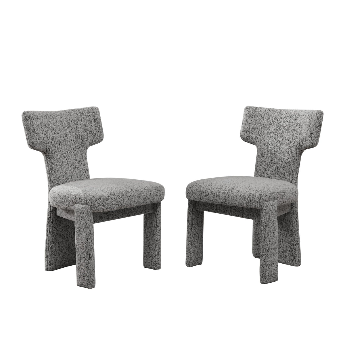Armless Curved Back Accent Chairs by Unique Piece Furniture