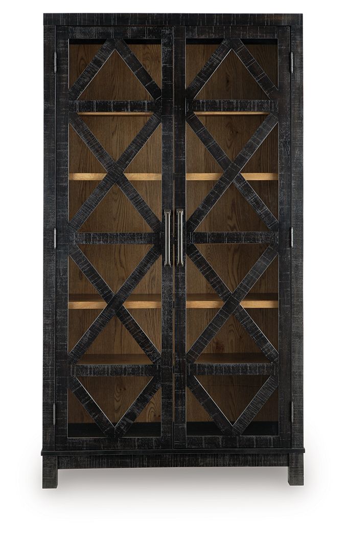 Christop - Accent Cabinet - Black / Brown by Unique Piece Furniture