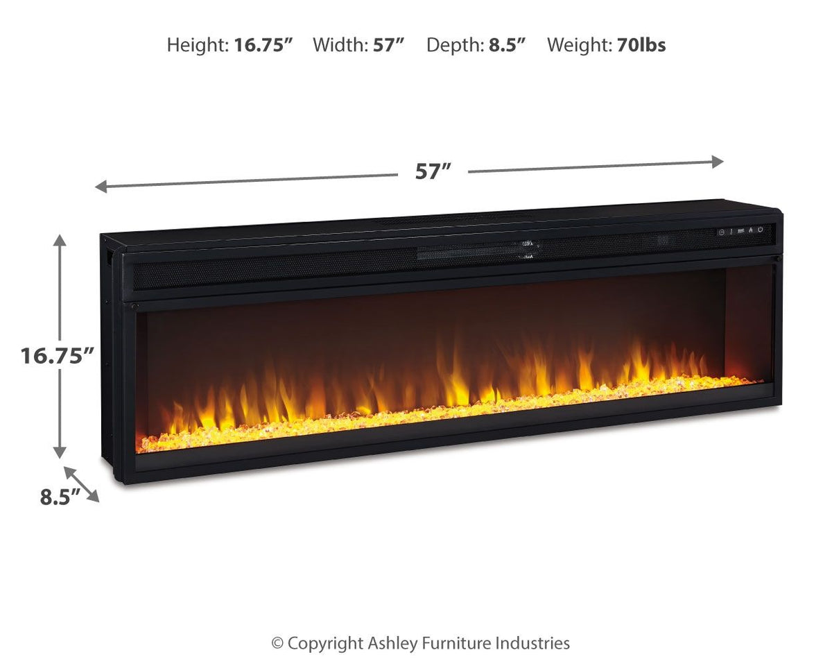 Entertainment Accessories - Wide Fireplace Insert - Black by Unique Piece Furniture