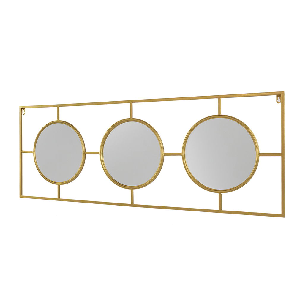 3 Mirror Piece Wall Mirror InRectangular Frame, Home Wall Decor For Bedroom Living Room by Unique Piece Furniture