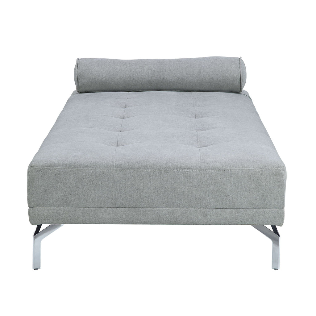Quenti - Velvet Sofa Bed With Pillow - Gray by Unique Piece Furniture