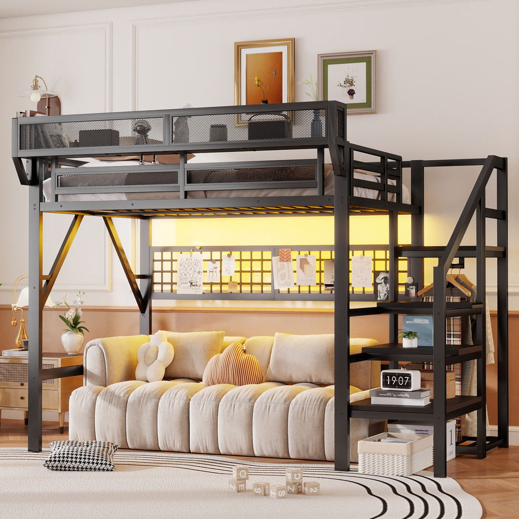 Loft Bed With Stairs And Storage by Unique Piece Furniture