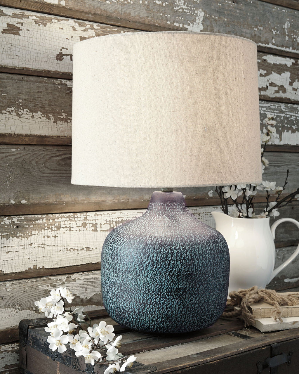 Malthace - Metal Table Lamp - Patina by Unique Piece Furniture