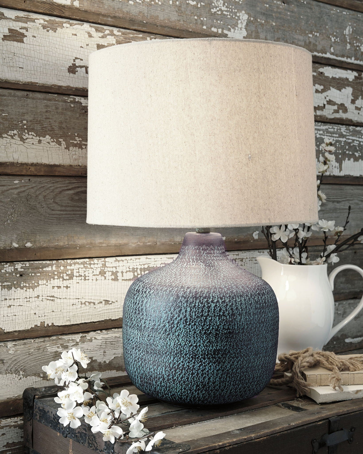 Malthace - Metal Table Lamp - Patina by Unique Piece Furniture