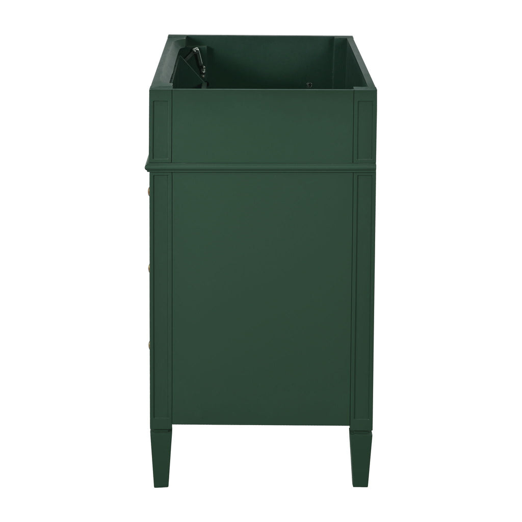 Bathroom Vanity With 2 Drawers And Tip-Out Drawer, Storage Cabinet by Unique Piece Furniture