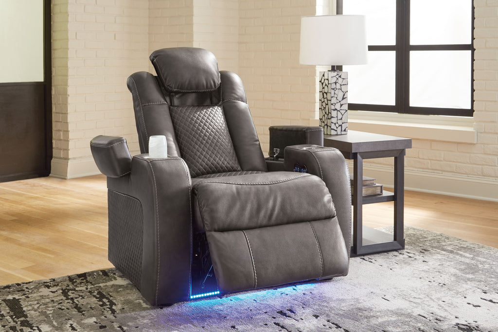 Fyne-dyme - Power Recliner/Adj Headrest by Unique Piece Furniture
