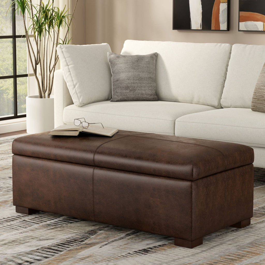 Gabbie - Coffee Table Upholstered Storage Ottoman by Unique Piece Furniture