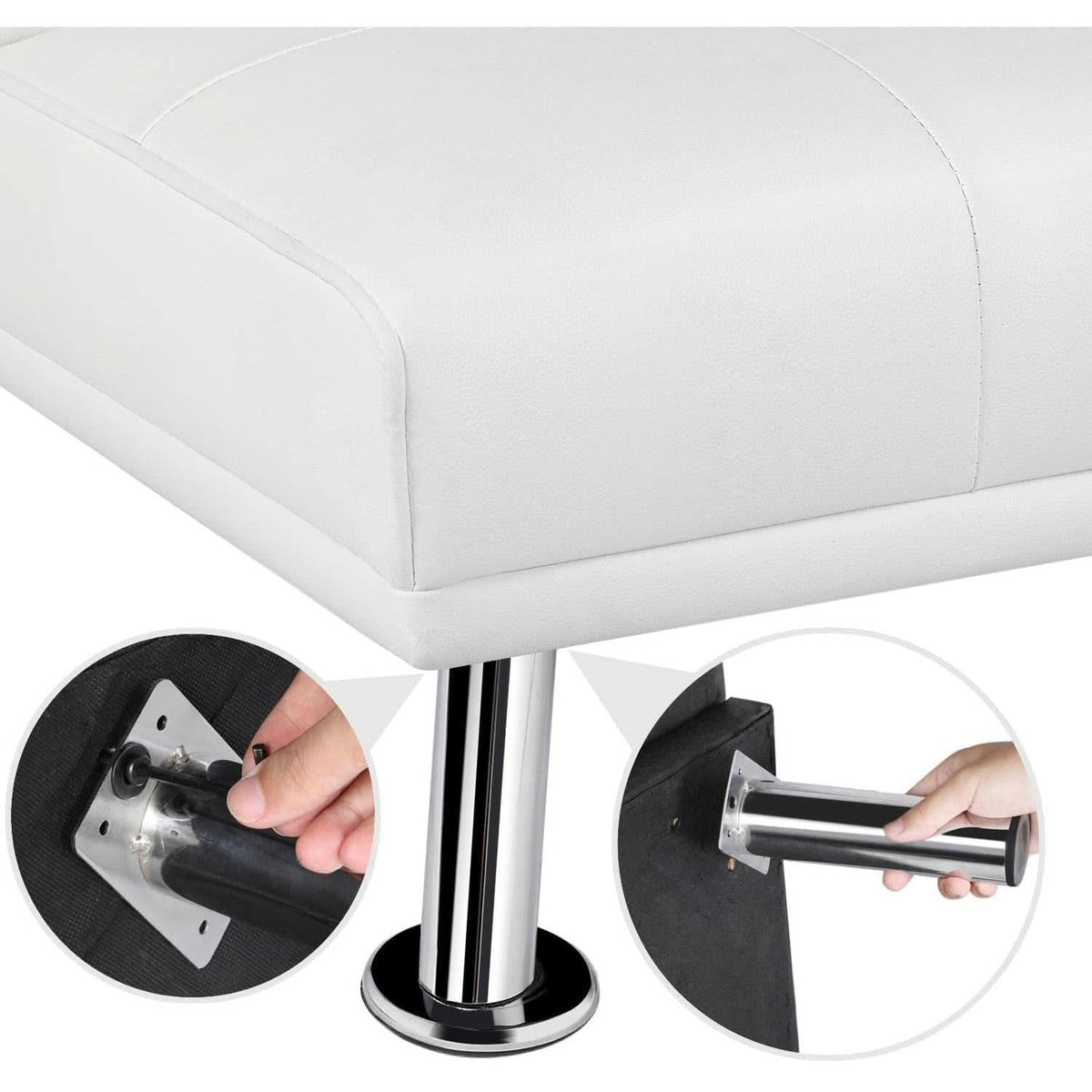 Convertible Sofa Bed With Cup Holders And Adjustable Back by ShipItFurniture
