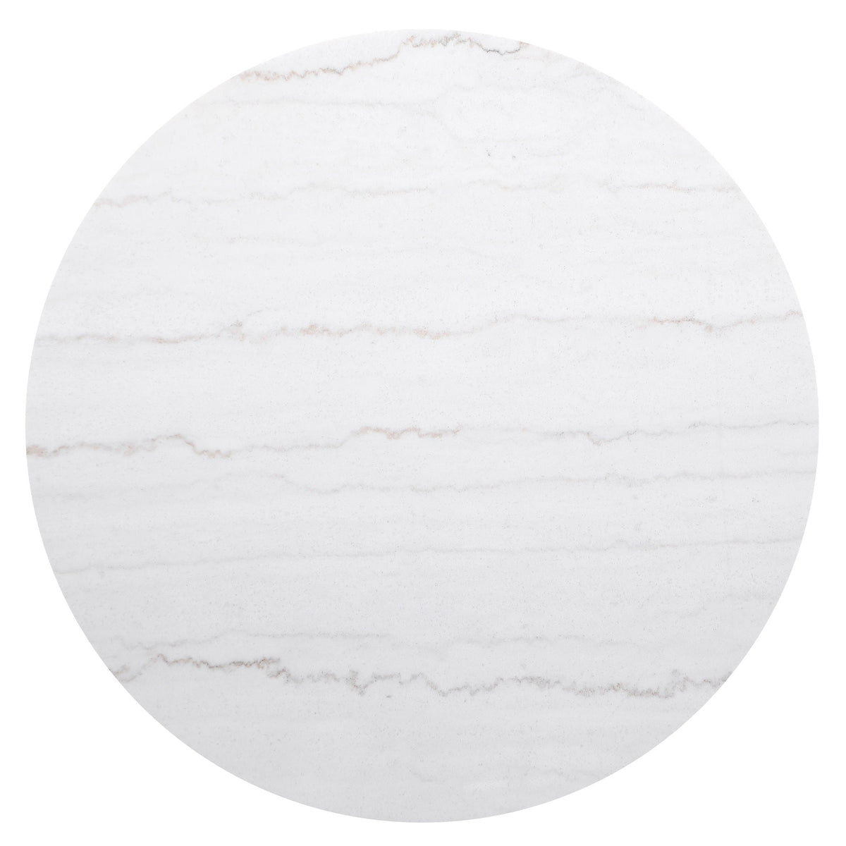 Jason Round White Marble Top Coffee Table Charcoal by Unique Piece Furniture