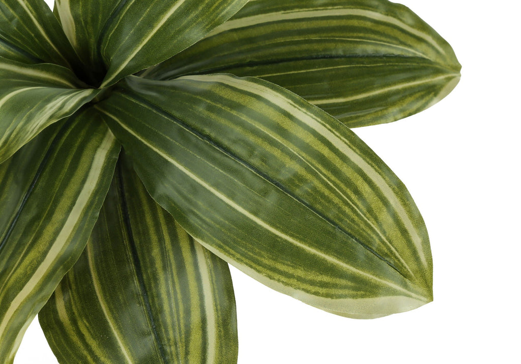 17" Tall, Artificial Plant, Dracaena, Indoor, Faux, Fake, Table, Greenery, Potted, Real Touch, Decorative - Green / Black by Unique Piece Furniture