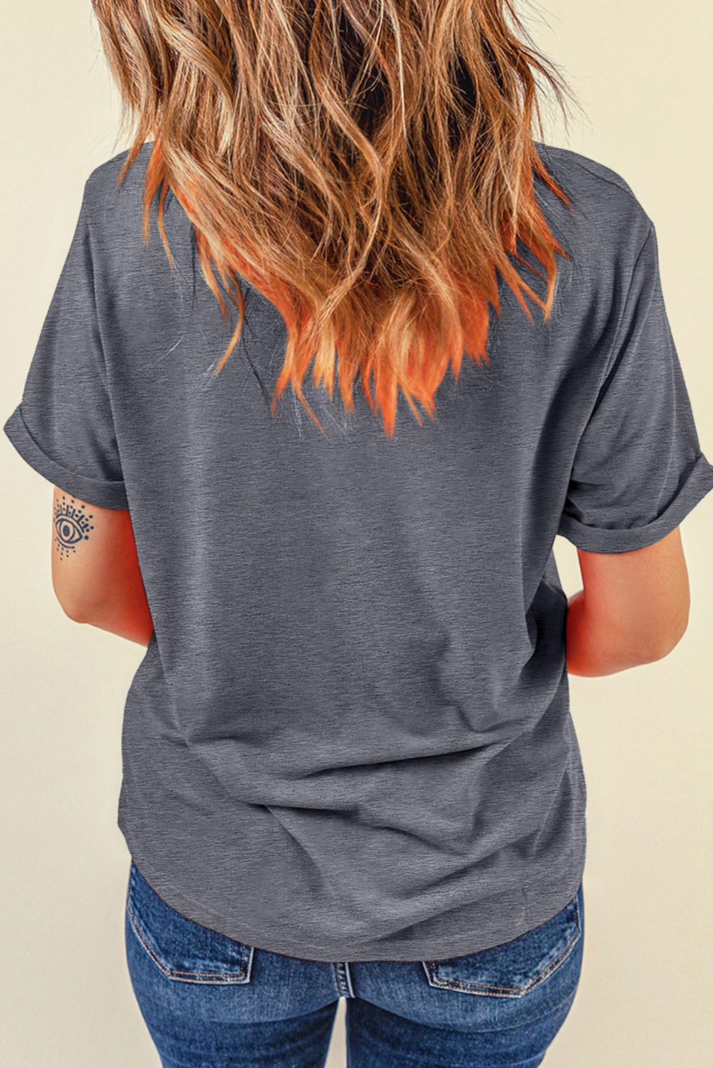 Gray Colorful GAME DAY Graphic Crew T Shirt by Wild and Free Boutique