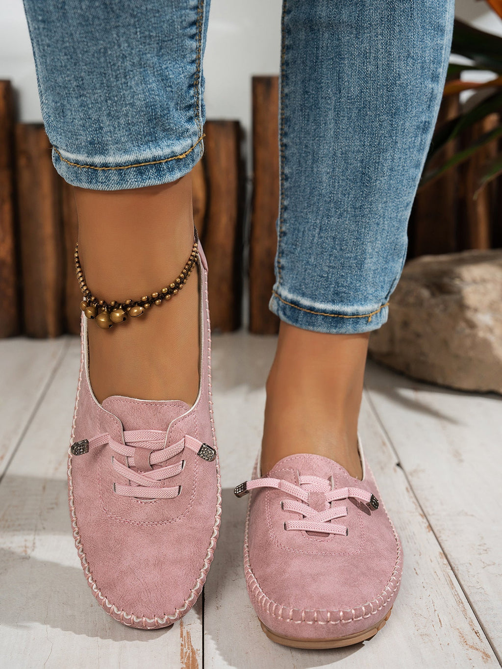 Women’s Comfortable PU Flat Shoes | Soft All-Matching Casual Flats by FitiqueFit