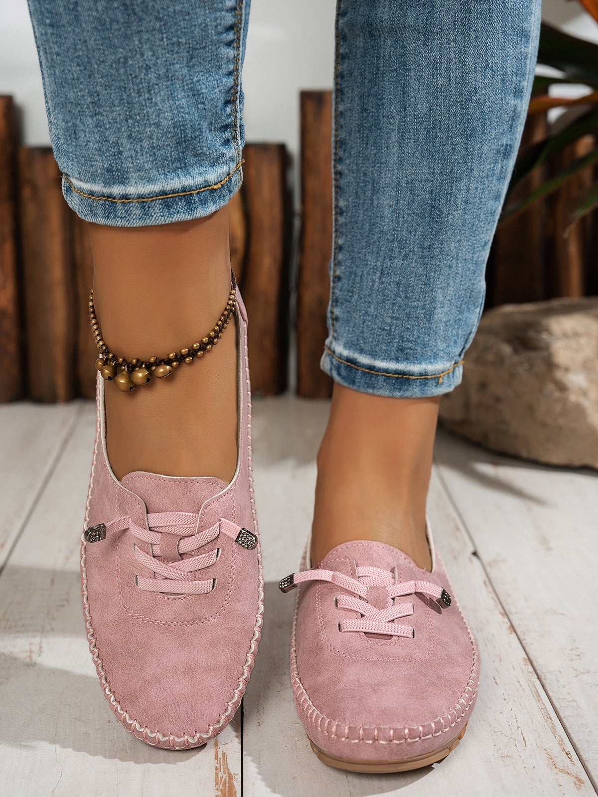 Women’s Comfortable PU Flat Shoes | Soft All-Matching Casual Flats by FitiqueFit