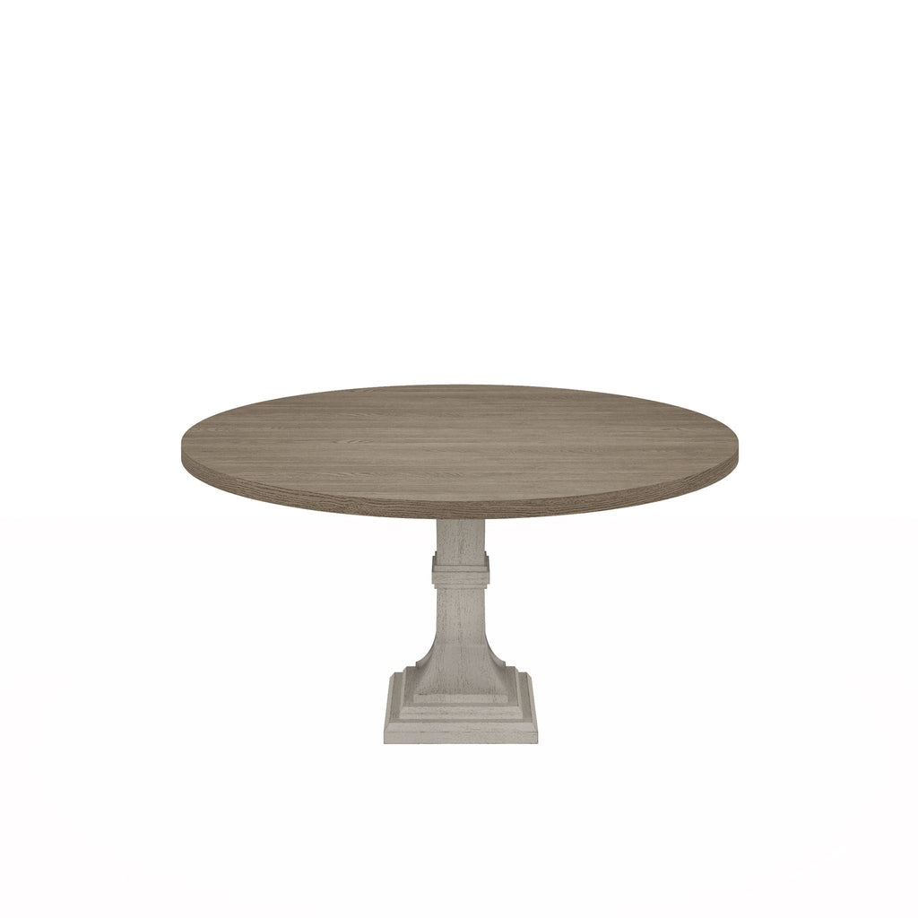 Tannen - Round Dining Table - White And Gray by Unique Piece Furniture