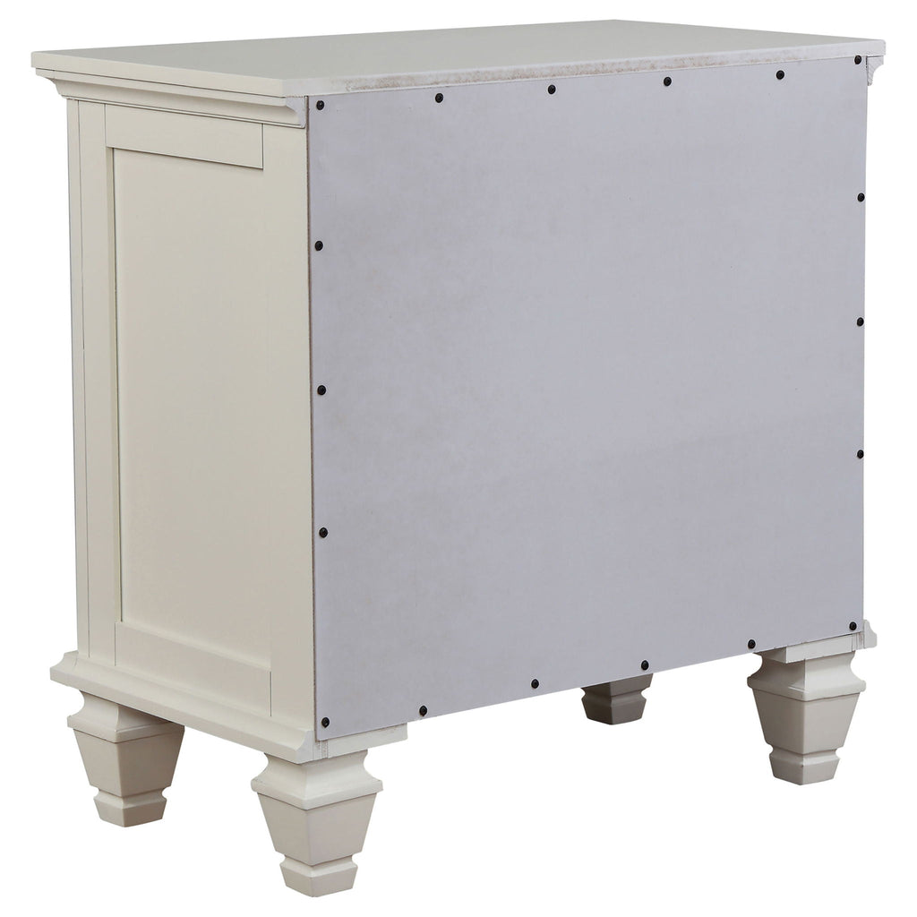 Sandy Beach 3-drawer Nightstand Cream White by Unique Piece Furniture