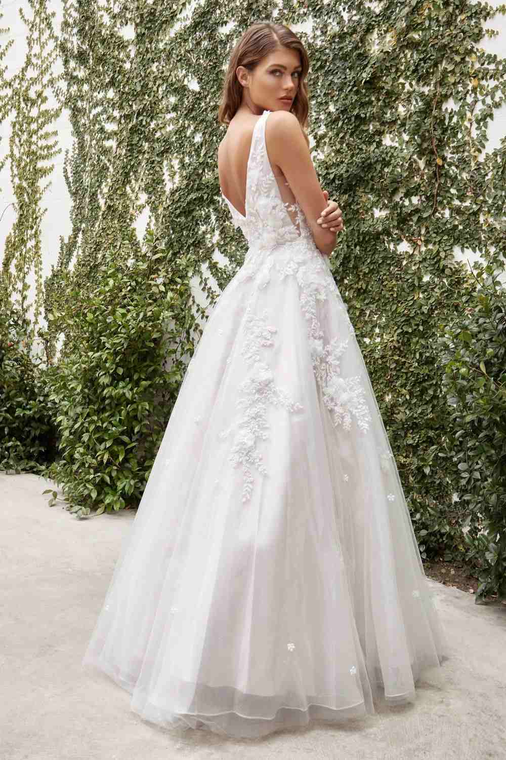 Andrea & Leo A1028W Gardenia A-Line Wedding Gown by DiscountDressShop