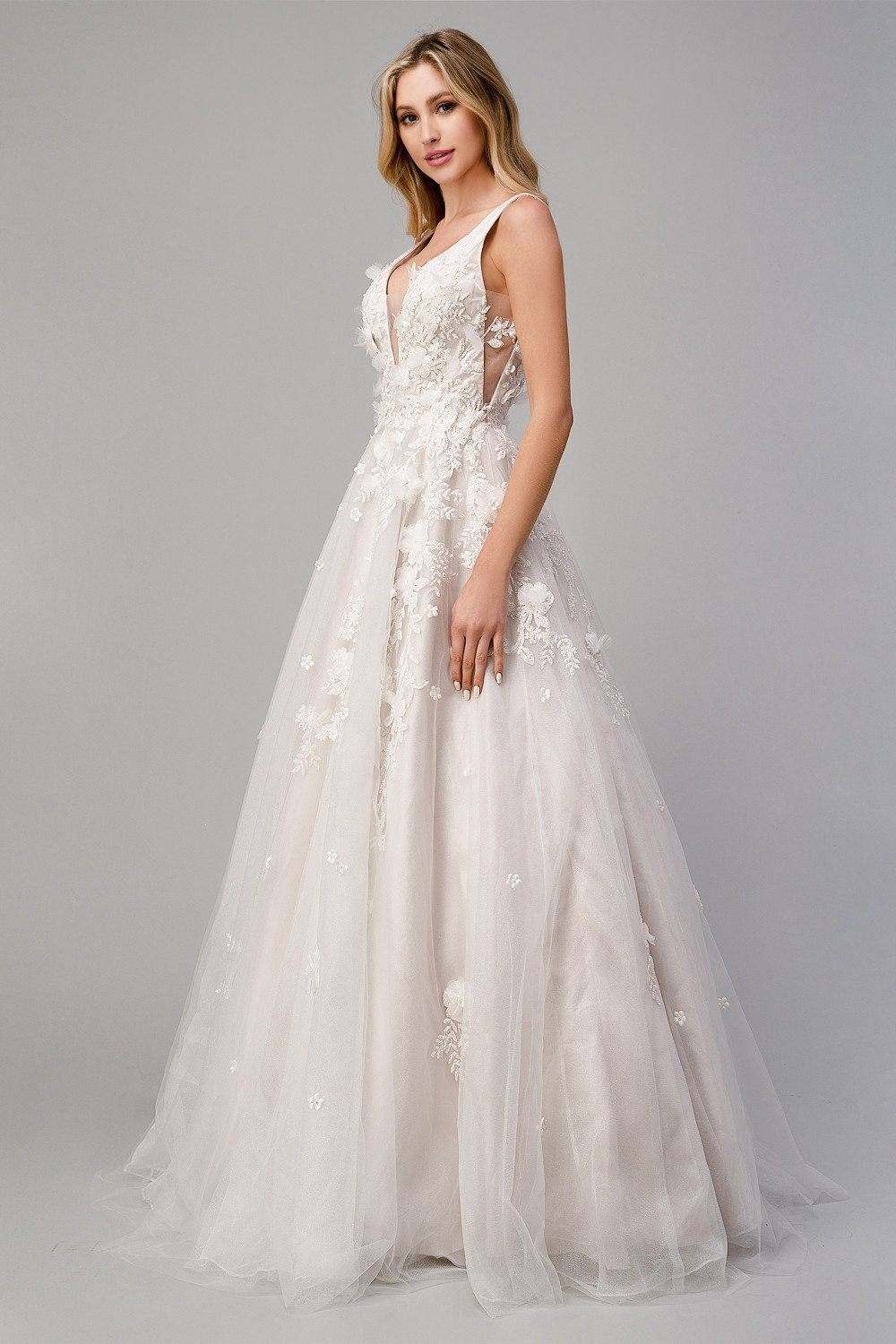 Andrea & Leo A1028W Gardenia A-Line Wedding Gown by DiscountDressShop