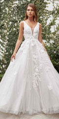 Andrea & Leo A1028W Gardenia A-Line Wedding Gown by DiscountDressShop