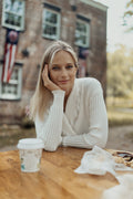 V-WRAP FRINGE CARDIGAN by profile-nyc