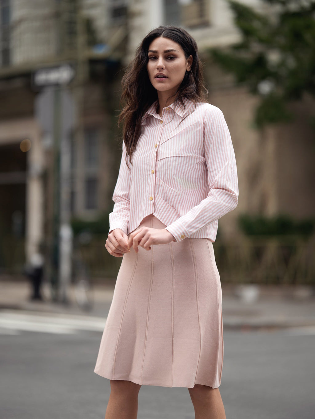 KNIT SEAM SKIRT by profile-nyc