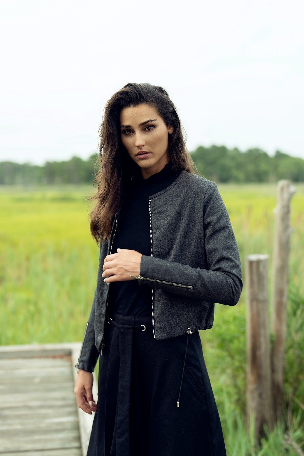 WOOL & LEATHER JACKET by profile-nyc