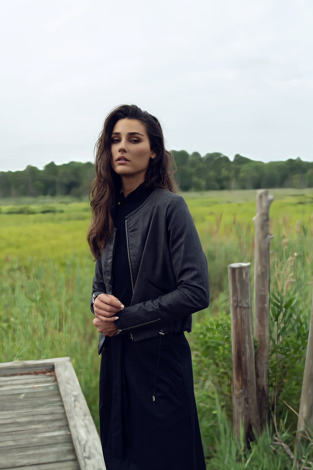 WOOL & LEATHER JACKET by profile-nyc
