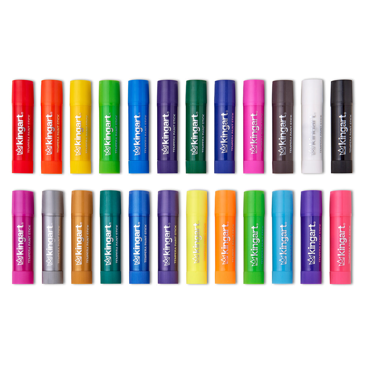 Tempera Paint Sticks – 24 Colors by KINGART