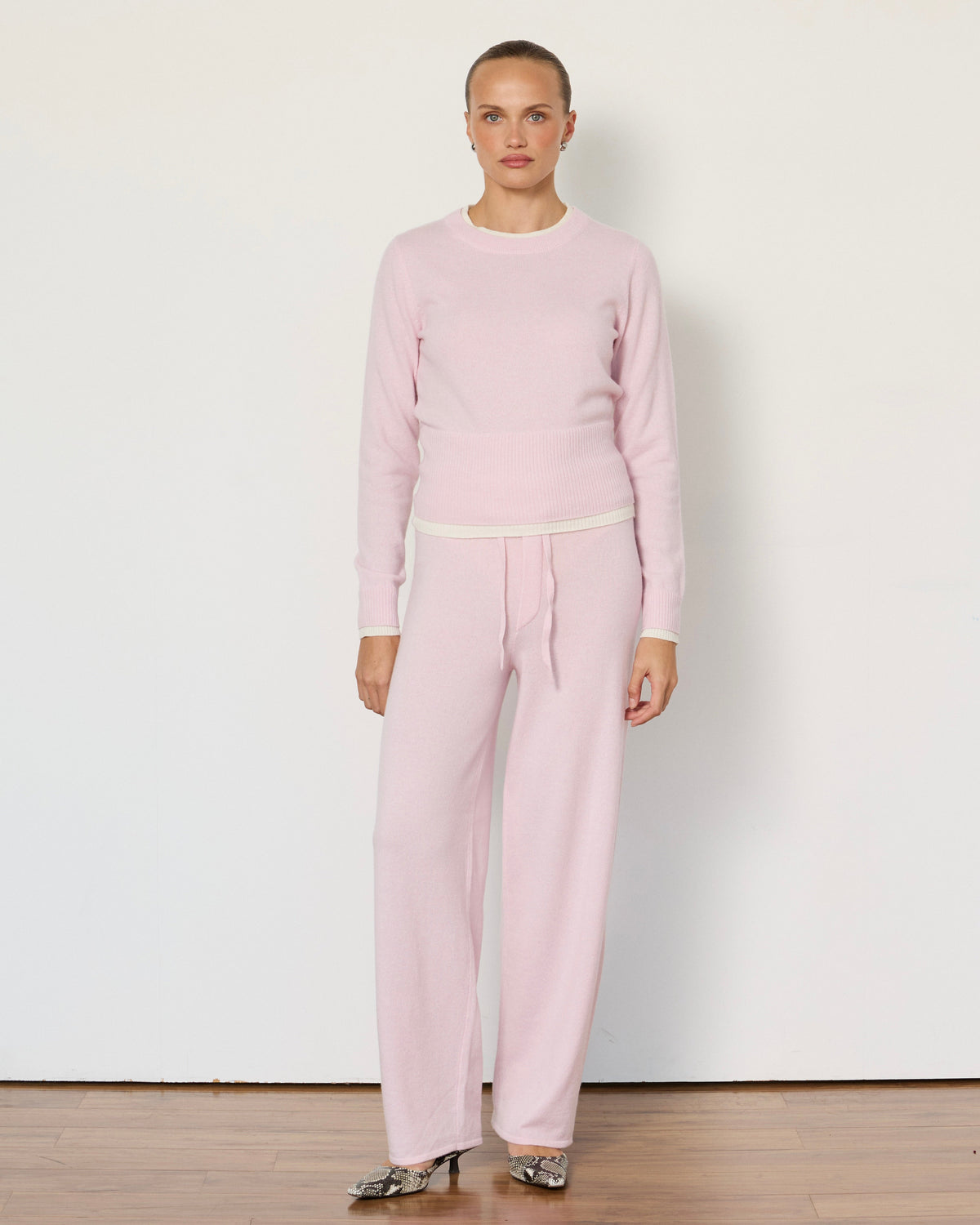 Tove Layered Cashmere Crewneck by Artless Forever