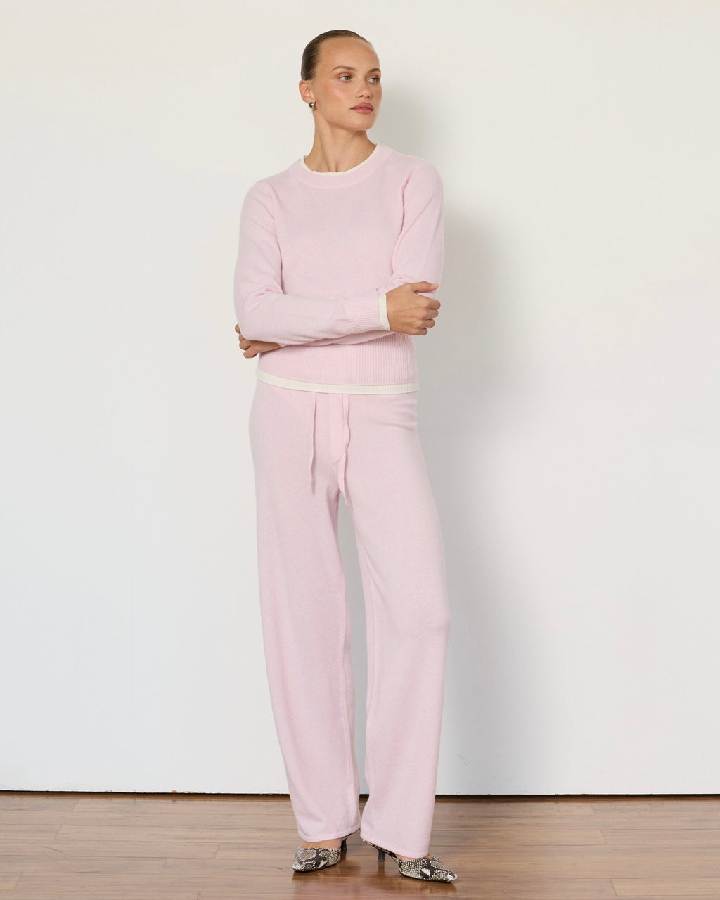 Tove Layered Cashmere Crewneck by Artless Forever