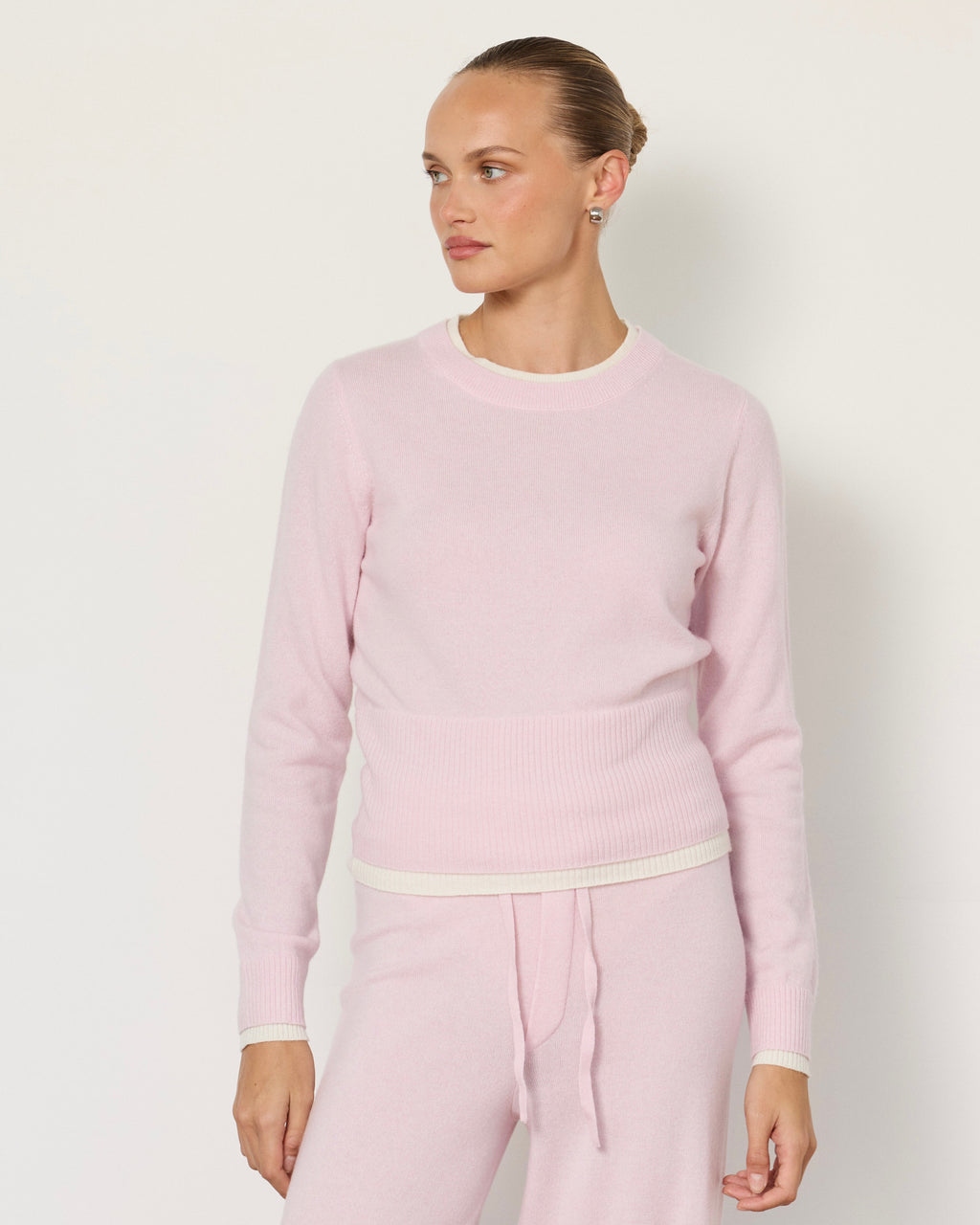 Tove Layered Cashmere Crewneck by Artless Forever