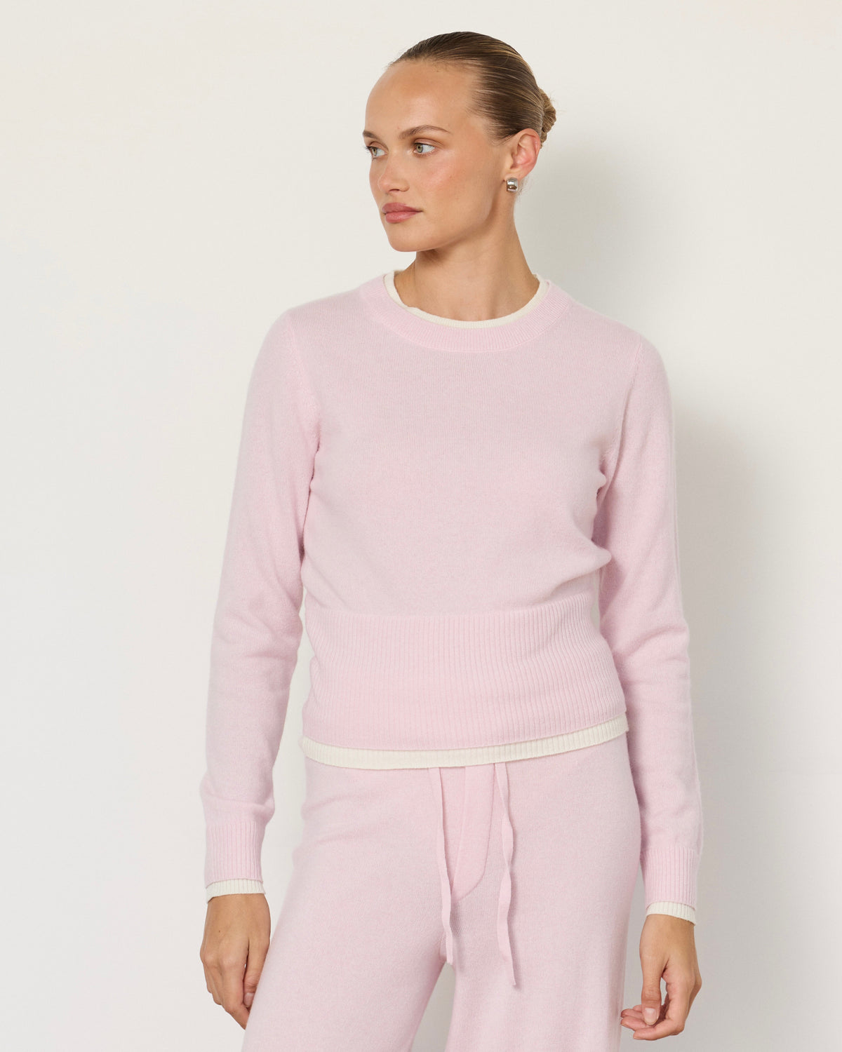 Tove Layered Cashmere Crewneck by Artless Forever