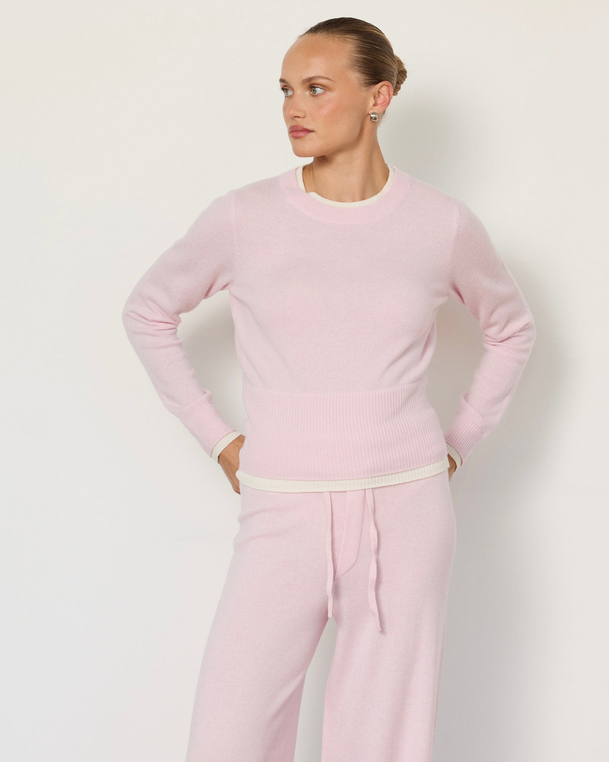 Tove Layered Cashmere Crewneck by Artless Forever