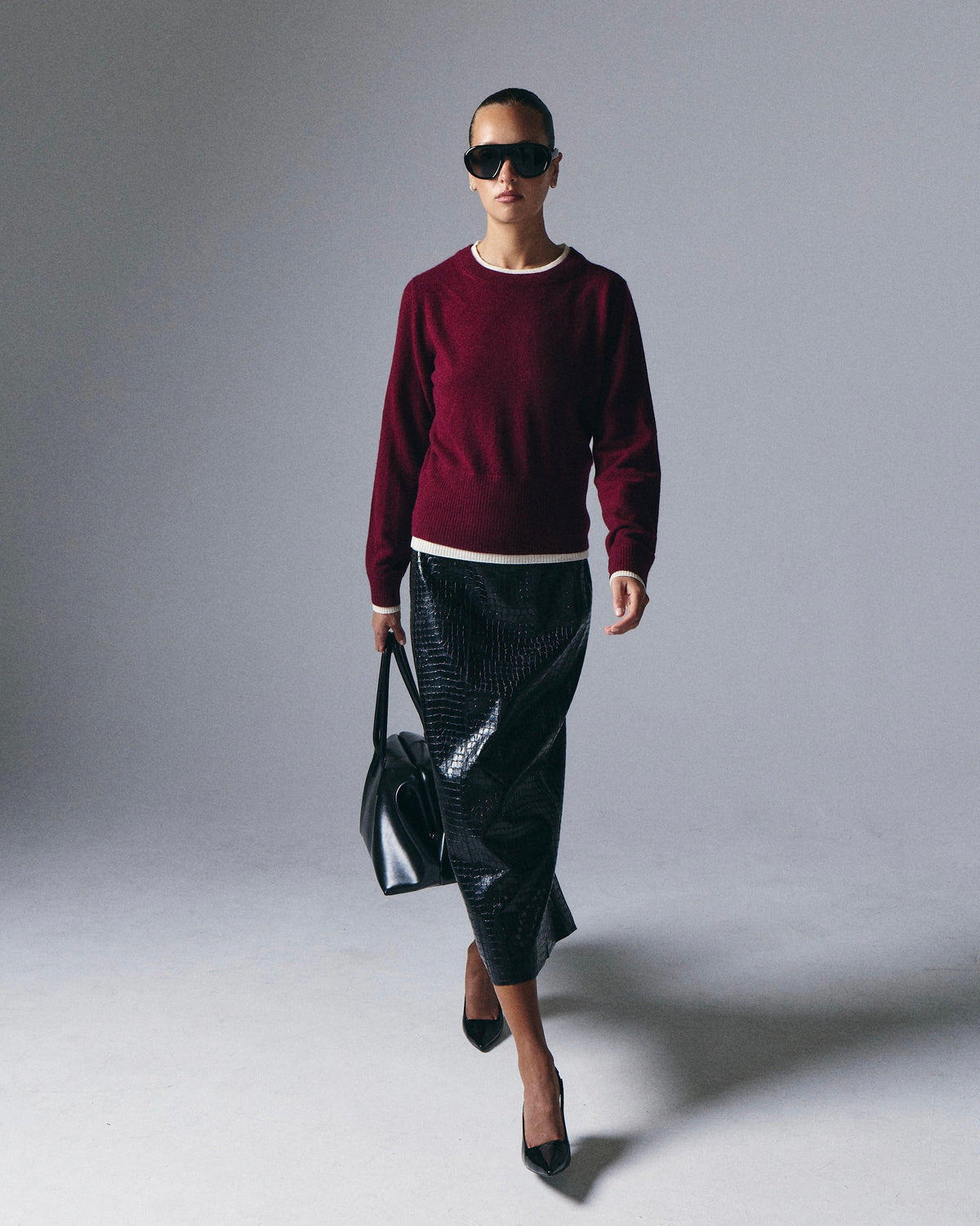 Tove Layered Cashmere Crewneck by Artless Forever