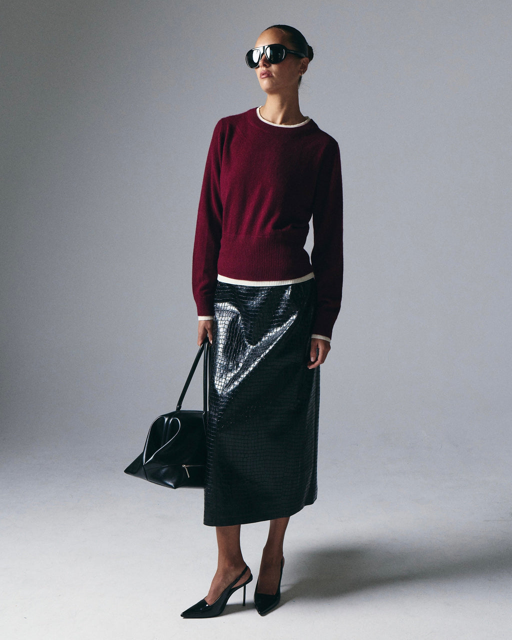 Tove Layered Cashmere Crewneck by Artless Forever