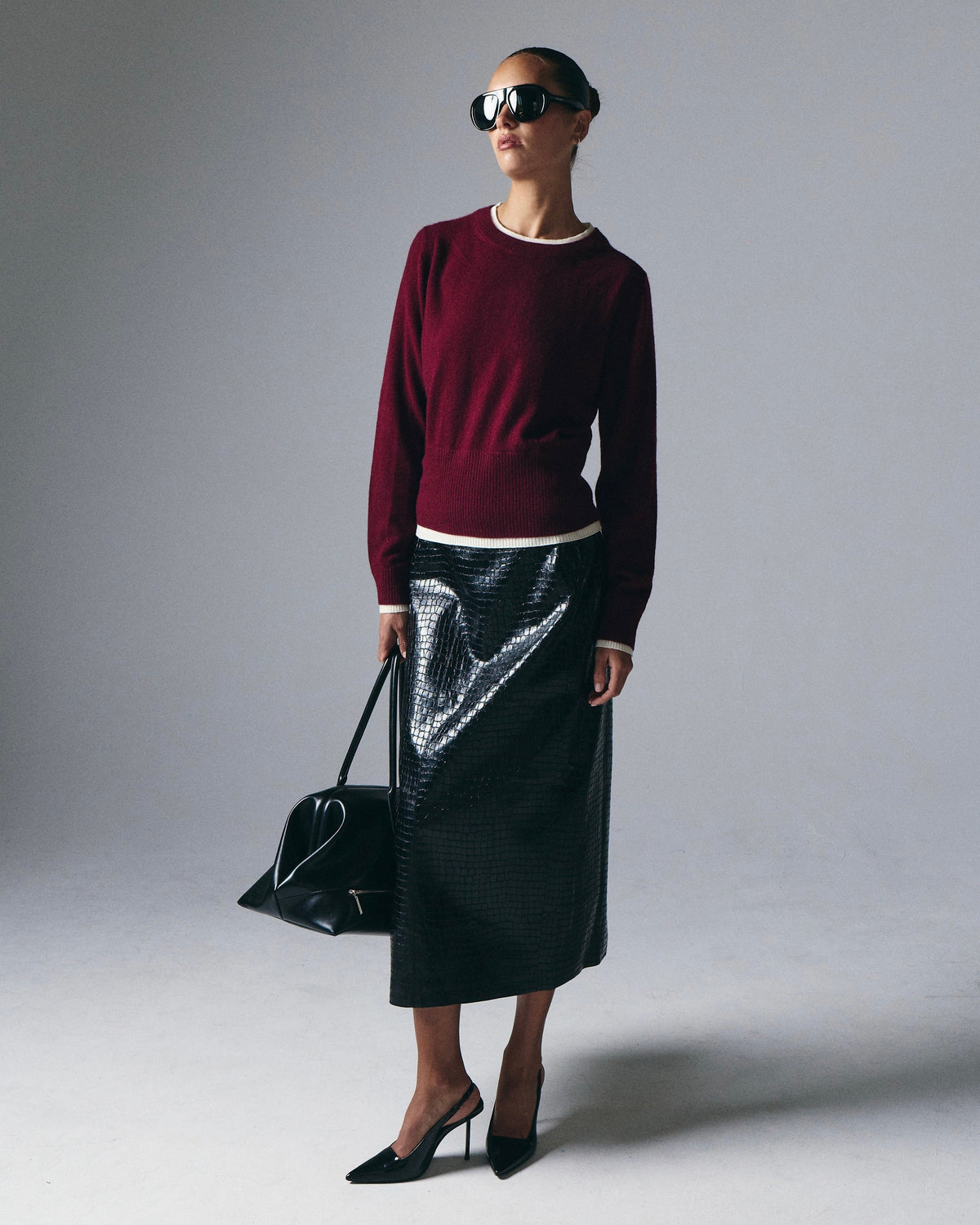 Tove Layered Cashmere Crewneck by Artless Forever