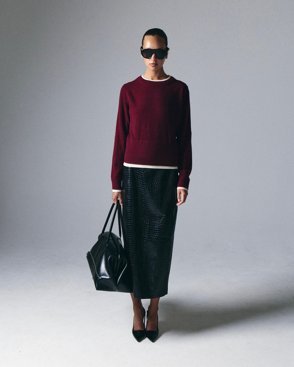 Tove Layered Cashmere Crewneck by Artless Forever